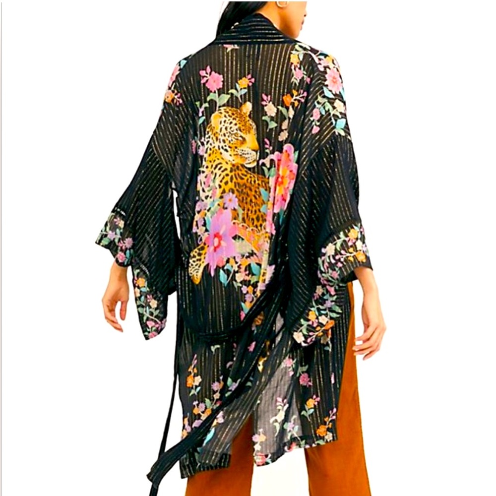 NWT Spell & the Gypsy Collective Jimi Midi Robe/Duster Kimono M/L